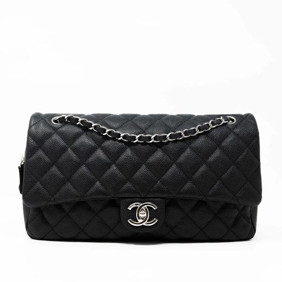 CHANEL Handbags - ✨ SOLD ✨Chanel Black Jumbo Easy Flap
